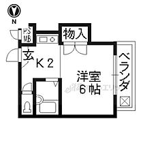 ユウハイツ 201 ｜ 京都府京都市右京区宇多野福王子町（賃貸マンション1R・2階・19.80㎡） その2