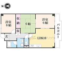 サニーパーク小坂 11階3LDKの間取り