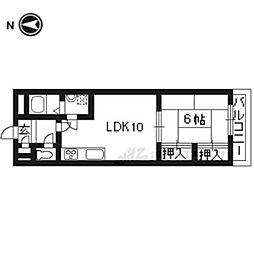 グリーンズタウン21 3階1LDKの間取り