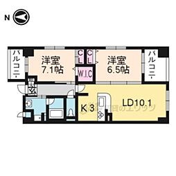 間取図画像 2LDK