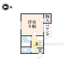 LAMER3 ワンルームの間取図画像