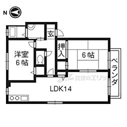 セレーノ 2LDKの間取図画像