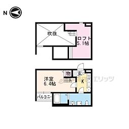 クラリエール日照町 1Kの間取図画像