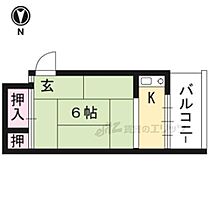 岡田アパート 11 ｜ 京都府京都市左京区吉田中大路町（賃貸アパート1K・2階・16.73㎡） その2