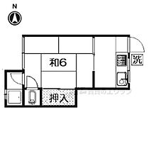 堤荘 201 ｜ 京都府京都市左京区一乗寺築田町（賃貸アパート1K・2階・21.47㎡） その2