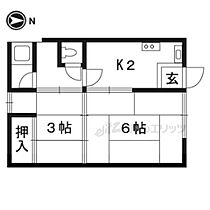 シオン荘（北） 26 ｜ 京都府京都市左京区吉田中阿達町（賃貸アパート2K・2階・24.50㎡） その2