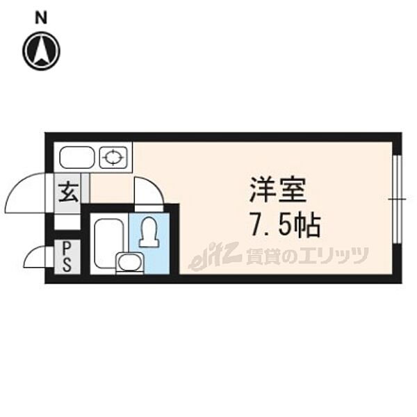 カサ・デ・ソーラ白川 102｜京都府京都市左京区一乗寺樋ノ口町(賃貸マンション1K・1階・17.00㎡)の写真 その2