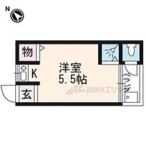 メゾンド・ローブ 5 ｜ 京都府京都市左京区田中南西浦町（賃貸アパート1R・2階・13.00㎡） その2