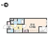 京都府京都市左京区田中上大久保町（賃貸マンション1K・3階・25.68㎡） その2