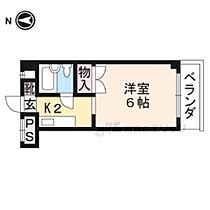 京都府京都市左京区一乗寺清水町（賃貸マンション1K・6階・17.28㎡） その2