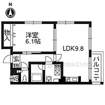 京都府京都市中京区四坊大宮町（賃貸マンション1LDK・2階・40.28㎡） その2