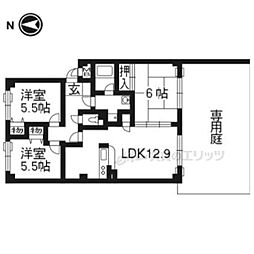 ノールヴァーグ 1階3LDKの間取り
