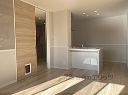 京都市営烏丸線 松ヶ崎駅 徒歩8分の賃貸アパート 1階1LDKのリビング/ダイニング