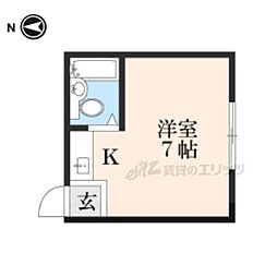 アスピリエ高野 ワンルームの間取図画像