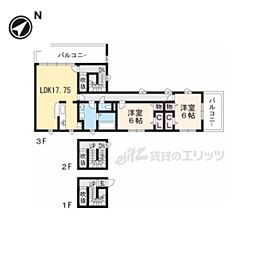 Ohana 2LDKの間取図画像