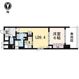 リーガル京都四条烏丸2 1LDKの間取図画像