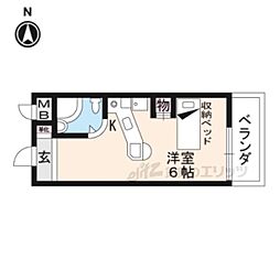 ラ・パルフェ・ド・レジェール ワンルームの間取図画像
