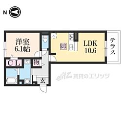 ジラソーレ 1LDKの間取図画像