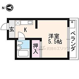 ハイツ協栄 1Kの間取図画像