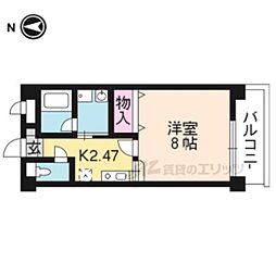おーりとーり 1Kの間取図画像