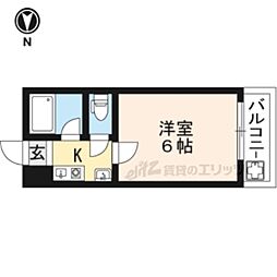 メゾンドラマージュ 1階1Kの間取り