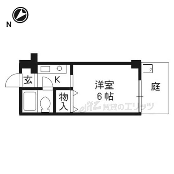 第三吉与門ハイツ 106｜京都府京都市左京区北白川下池田町(賃貸マンション1K・1階・16.47㎡)の写真 その2