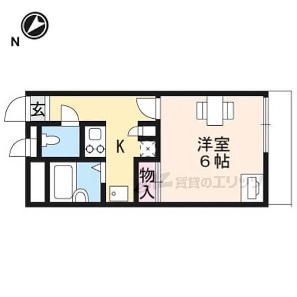 滋賀県守山市守山５丁目(賃貸アパート1K・2階・20.28㎡)の写真 その2