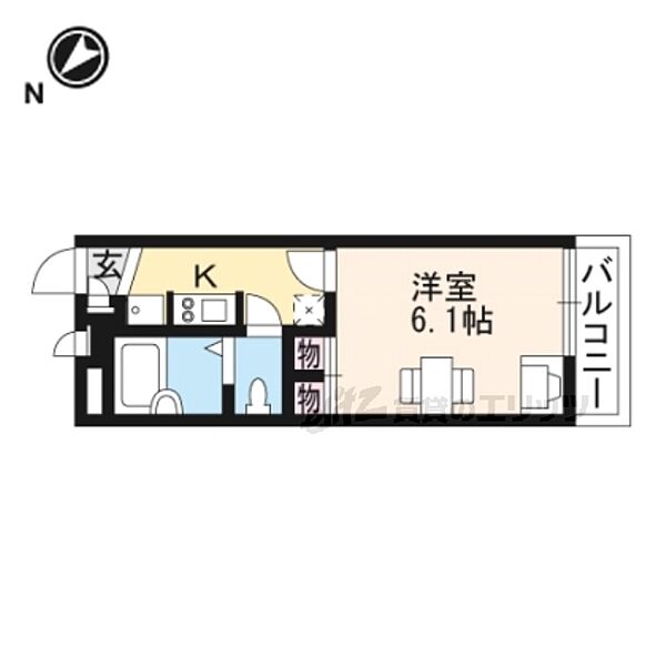 滋賀県彦根市後三条町(賃貸アパート1K・2階・19.87㎡)の写真 その2