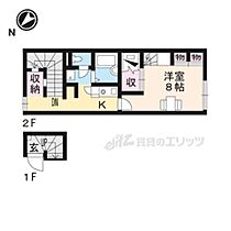 滋賀県犬上郡豊郷町大字三ツ池（賃貸アパート1K・2階・28.02㎡） その2