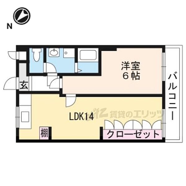 滋賀県大津市滋賀里２丁目(賃貸アパート1LDK・2階・50.40㎡)の写真 その2