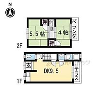 京都府京都市山科区北花山市田町（賃貸一戸建2DK・1階・38.79㎡） その2