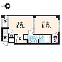 京都府京都市東山区月見町（賃貸マンション1DK・2階・33.00㎡） その2