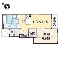 滋賀県彦根市松原２丁目（賃貸アパート1LDK・1階・44.20㎡） その2