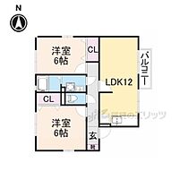 滋賀県彦根市松原町（賃貸アパート2LDK・1階・55.58㎡） その2