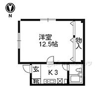 サイド木山 302 ｜ 京都府京都市左京区浄土寺真如町（賃貸マンション1K・3階・32.96㎡） その2