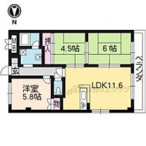 京都府京都市山科区椥辻封シ川町（賃貸マンション3LDK・4階・59.16㎡） その2