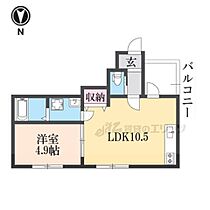 滋賀県大津市鳥居川町（賃貸アパート1LDK・1階・35.10㎡） その1