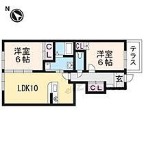 滋賀県蒲生郡竜王町大字小口（賃貸アパート2LDK・1階・54.50㎡） その2