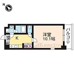 JR東海道・山陽本線 瀬田駅 徒歩6分の賃貸マンション 10階1Kの間取り