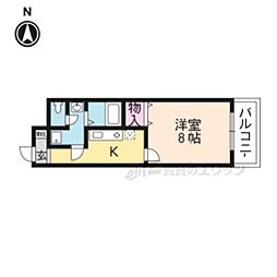 メゾン・ヴィーナス 6階1Kの間取り