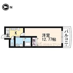 京阪本線 七条駅 徒歩3分の賃貸マンション 8階1Kの間取り