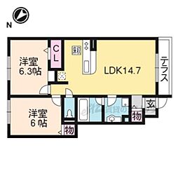 京阪石山坂本線 粟津駅 徒歩5分の賃貸アパート