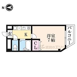 メゾン57 1Kの間取図画像