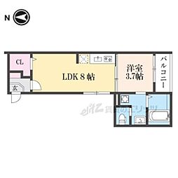 エクセルシア6番館 1LDKの間取図画像