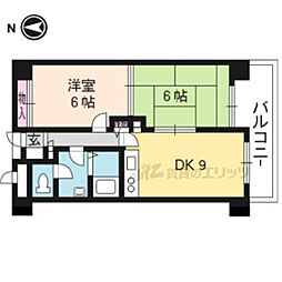 サンサーラ21 2LDKの間取図画像