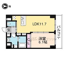 レグルス 1LDKの間取図画像