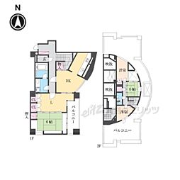 グランフォルム京都御所南 4LDKの間取図画像
