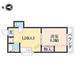 第1ふもとビル 1DKの間取図画像