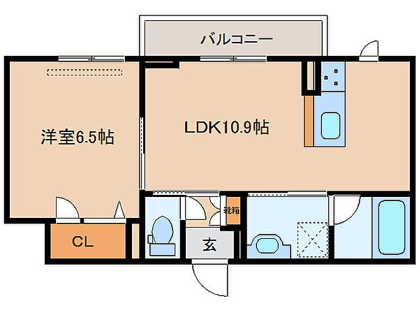 シャーメゾンエクセル ｜奈良県奈良市西大寺赤田町1丁目(賃貸マンション1LDK・2階・40.13㎡)の写真 その2