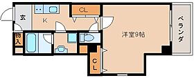 グラディオ新大宮 501 ｜ 奈良県奈良市大宮町6丁目（賃貸マンション1K・4階・30.06㎡） その2